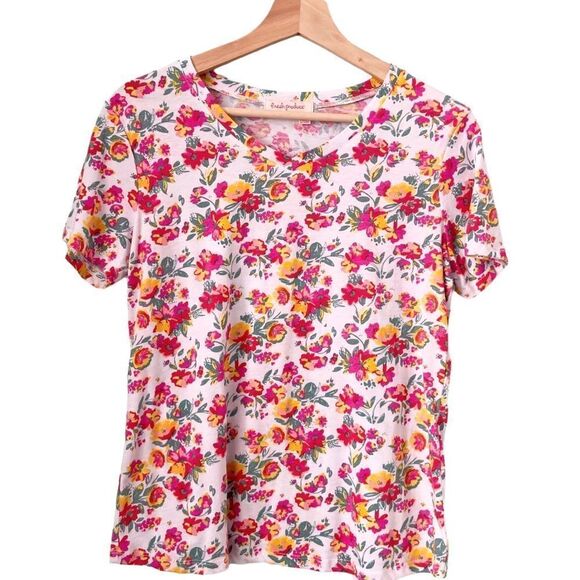 NEW Fresh Produce Floral Tee Top in Size X Small - Picture 1 of 7